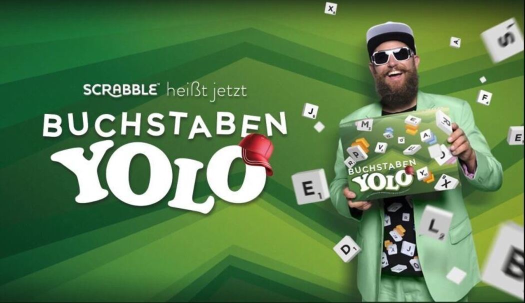 Scrabble - Buchstaben Yolo
