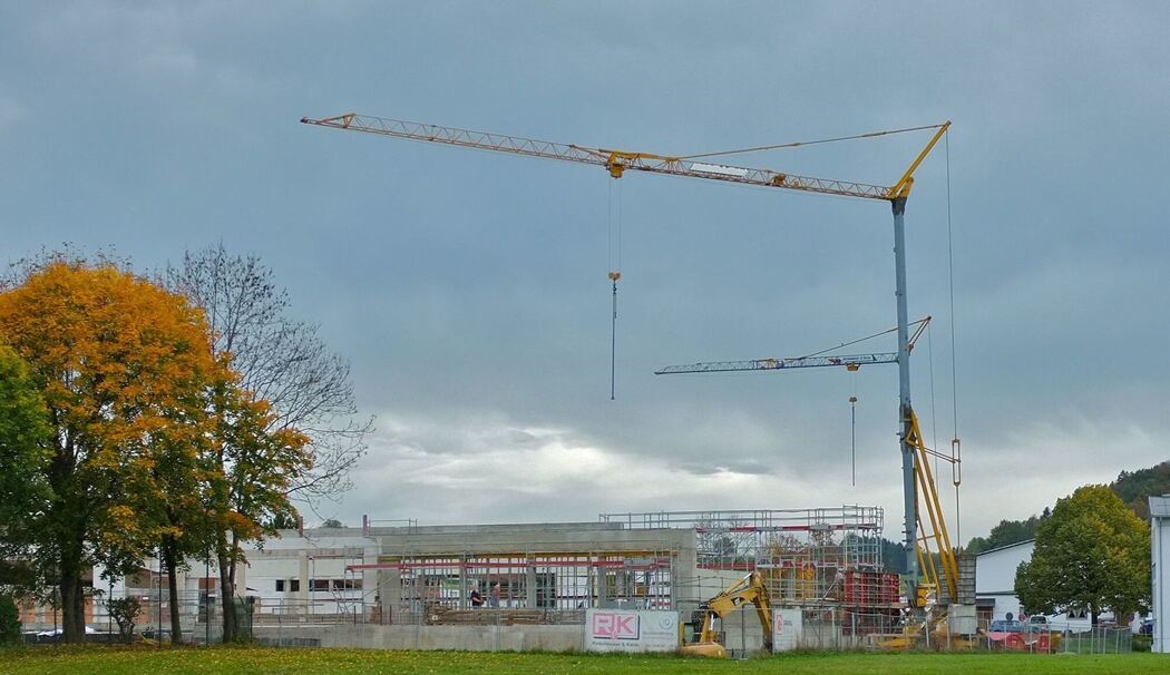 Sanierung und Erweiterung der Turnhalle Siegsdorf schreitet voran