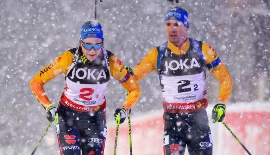 Franziska Preuß und Simon Schempp