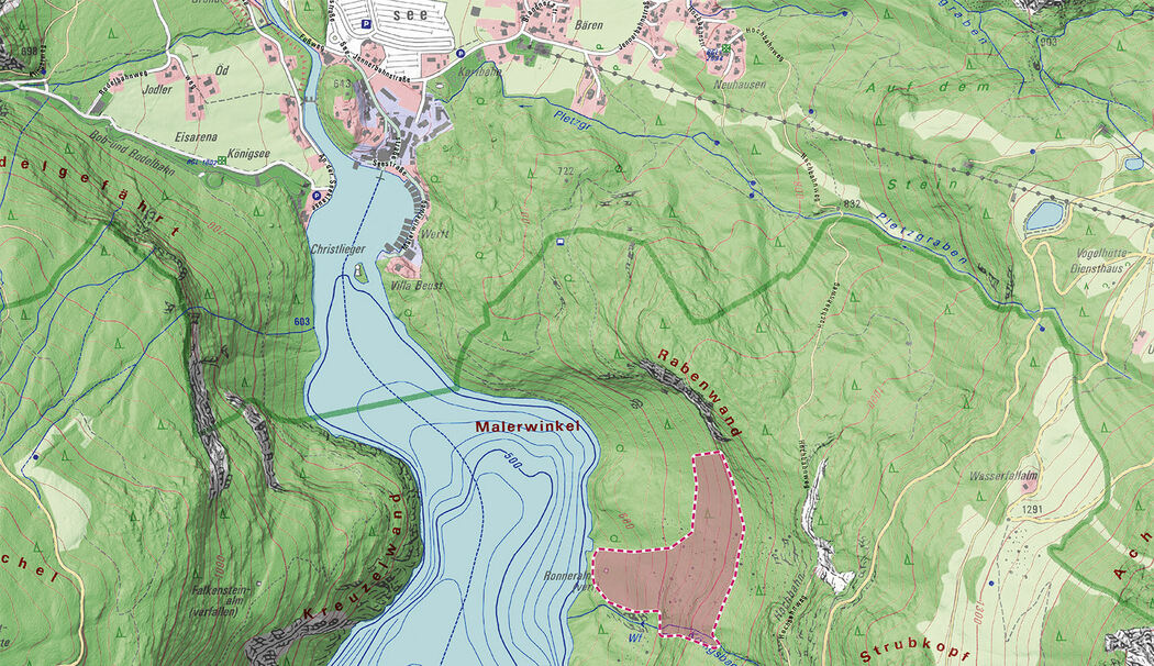 Gumpen am Königsbach im Nationalpark Berchtesgaden gesperrt