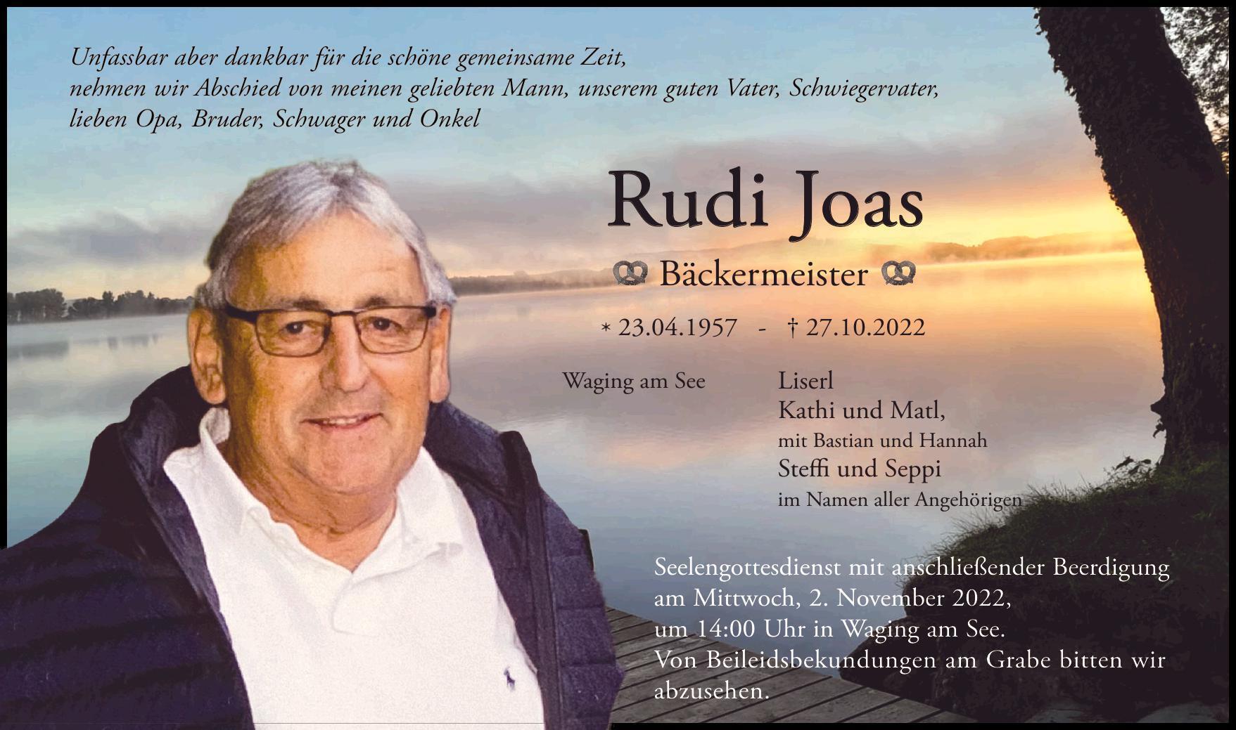 Trauer Joas Rudi TA - Anzeigen aus Ihrer Heimatzeitung im Berchtesgadener Land - Berchtesgadener ...