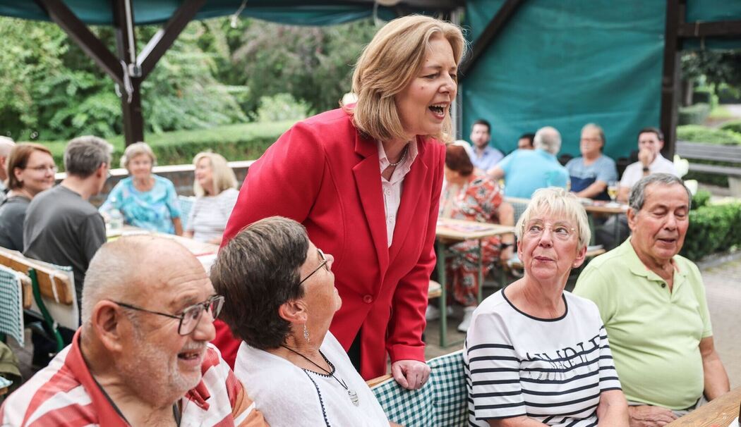 SPD-Vorsitzende Bas beim Kommunalwahlkampf
