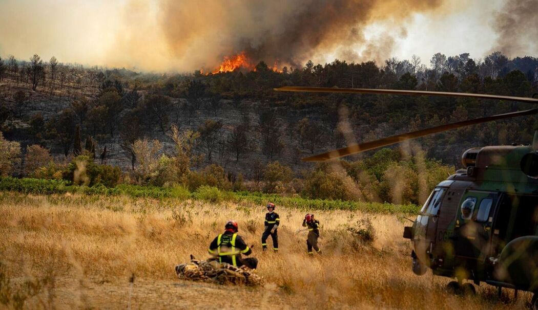 Waldbrand in Südfrankreich