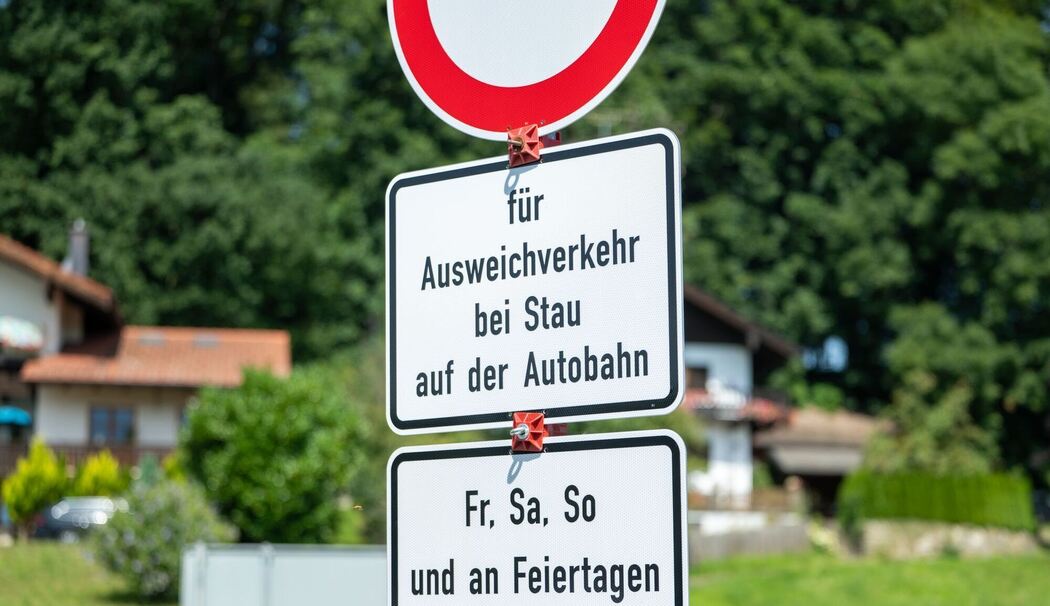 Start Durchfahrtsverbot in Oberbayern