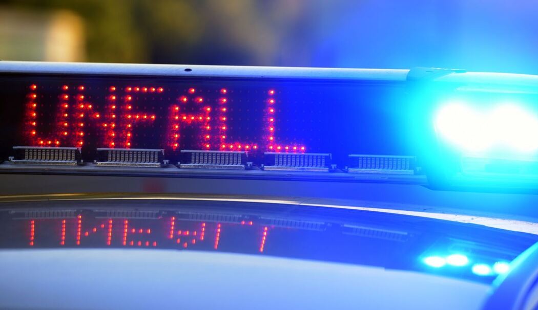 Polizei sichert Unfallstelle