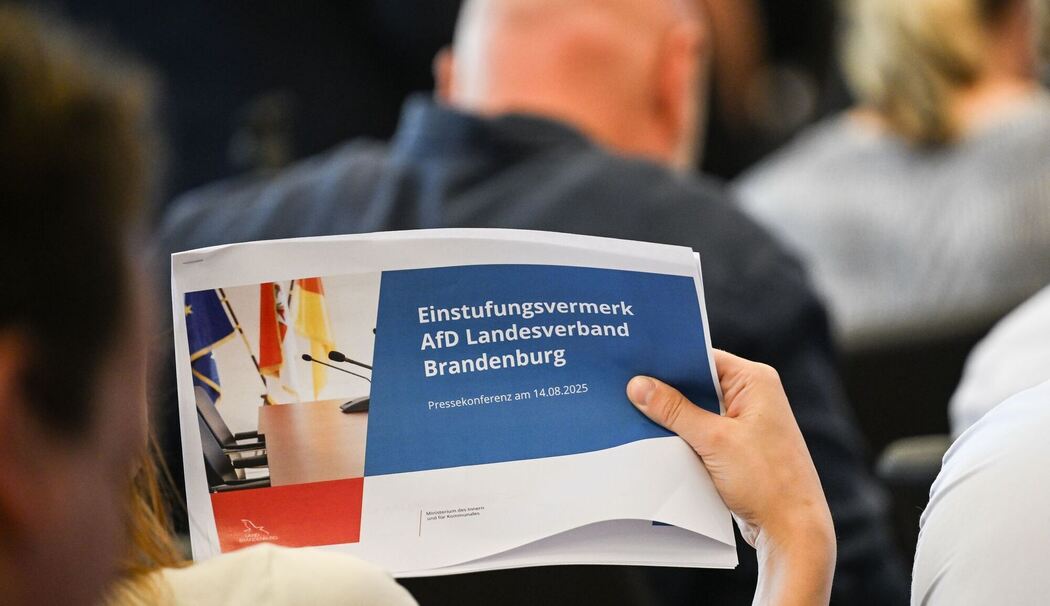 Einstufungsvermerk zur AfD Brandenburg als rechtsextrem