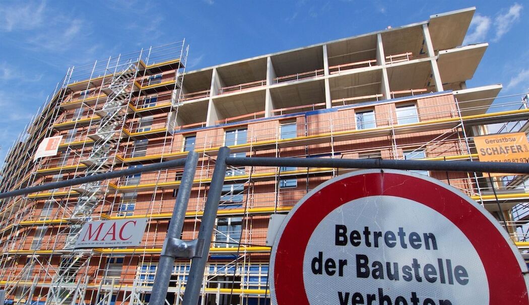 Wohnungsbau - Baustelle in München