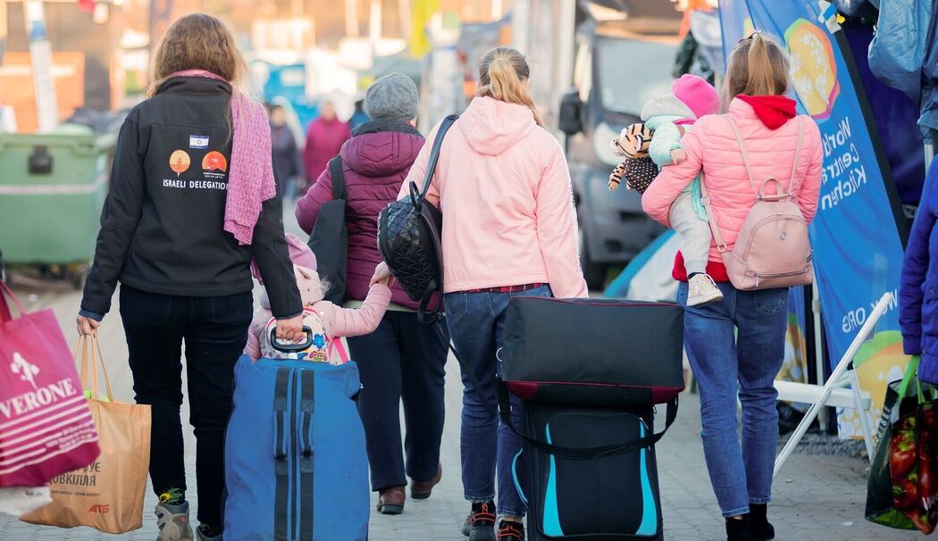 Geflüchtete Frauen und Kinder aus der Ukraine