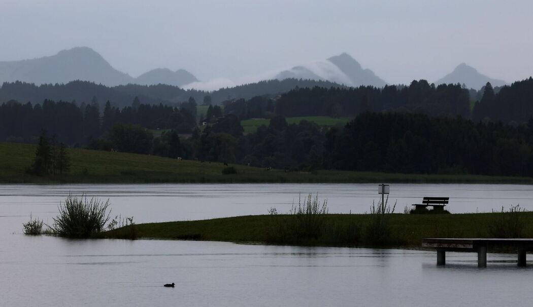 Regenwetter am Alpenrand