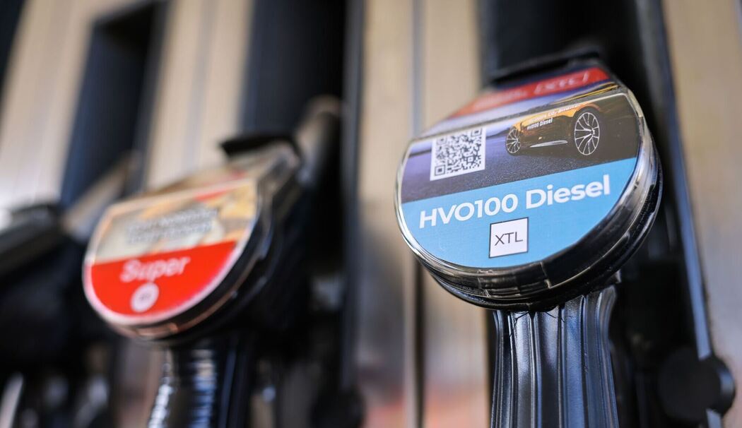 Tankstelle mit HVO100 Diesel