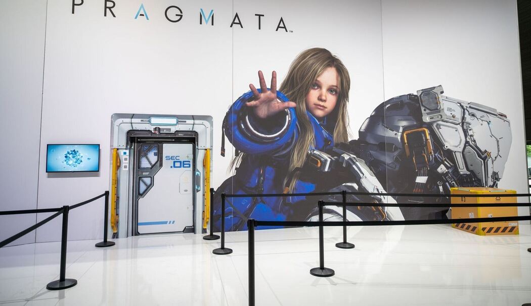 Eingang zur Spielarea von «Pragmata» auf der Gamescom 2025
