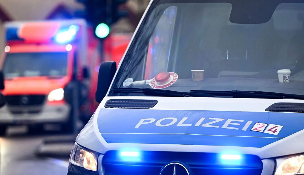Illustration - Polizei und Krankenwagen
