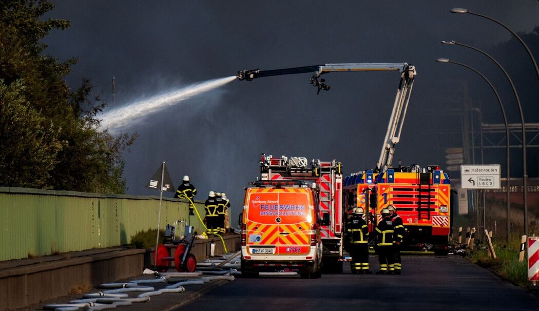 Großfeuer in Hamburg