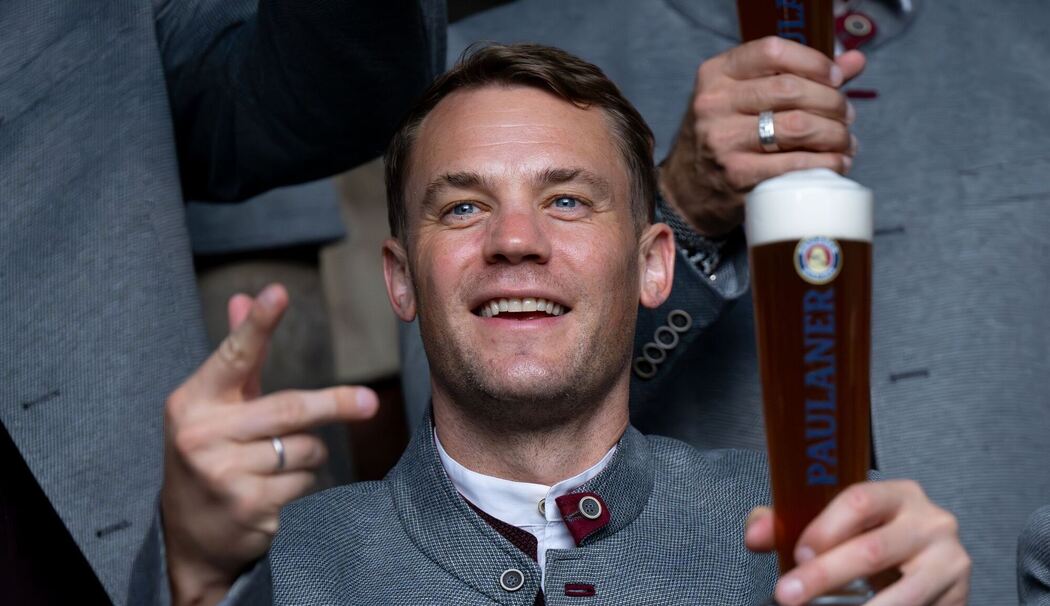 Paulaner Lederhosen-Shooting beim FC Bayern