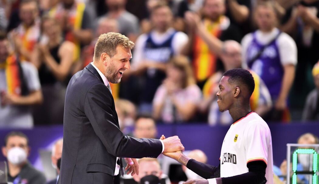 Dirk Nowitzki und Dennis Schröder
