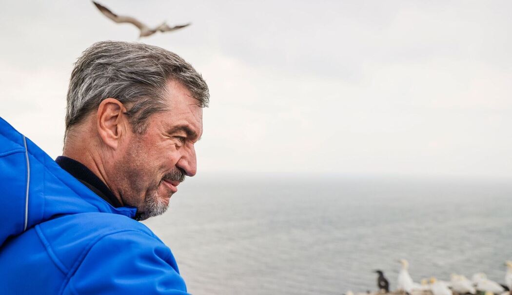 Bayerns Ministerpräsident Söder auf Helgoland