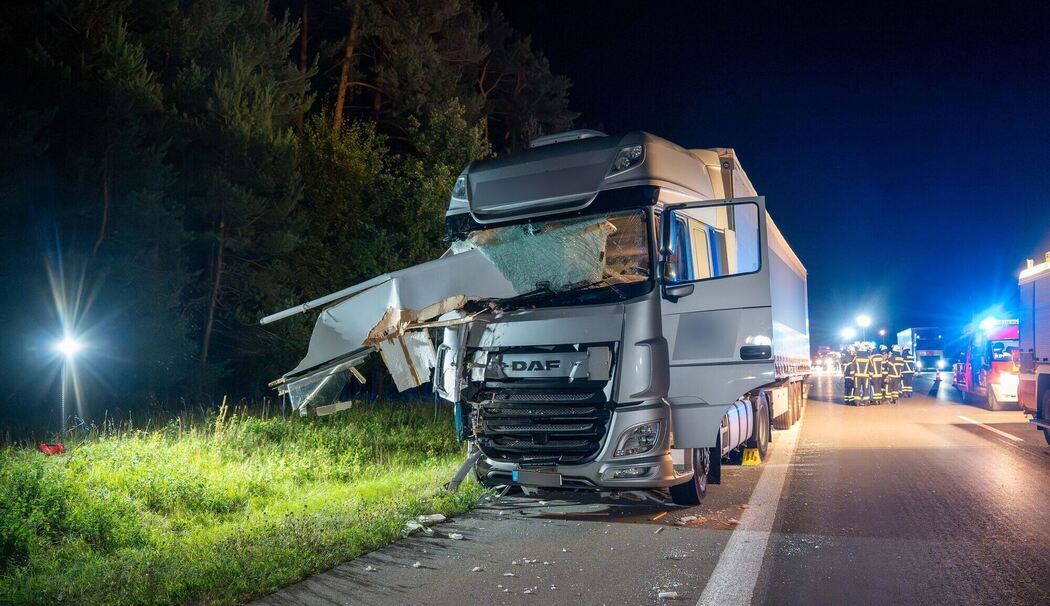 Unfall auf Standstreifen der A9
