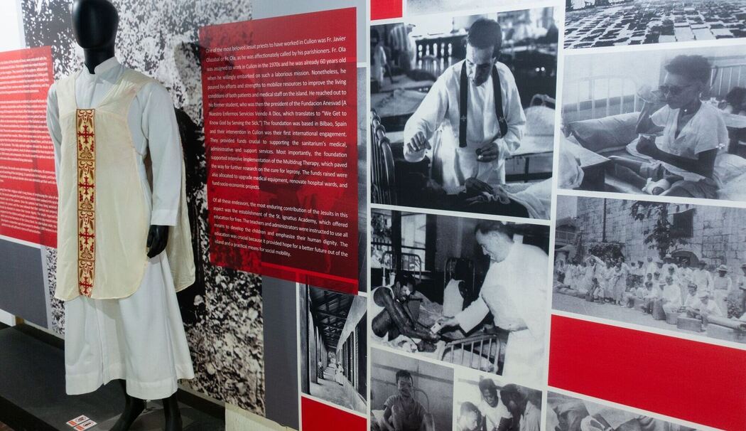 Schautafeln und Fotos im Culion-Museum