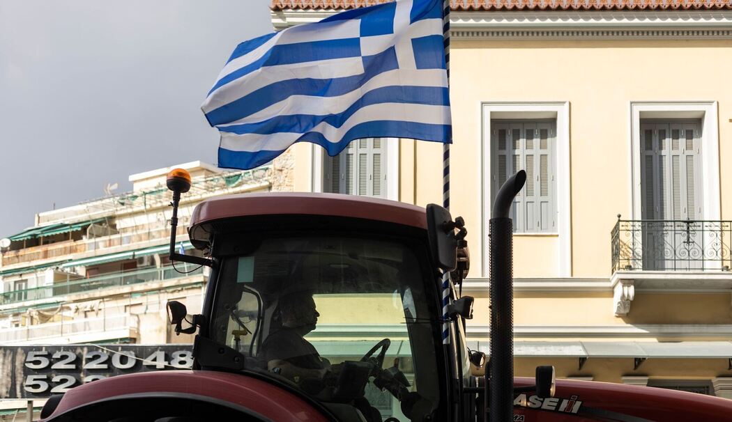 Landwirte protestieren in Athen (Symbolbild)