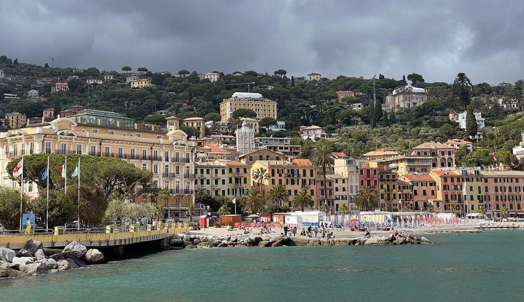 Lidos an der Uferpromenade von Santa Margherita Ligure