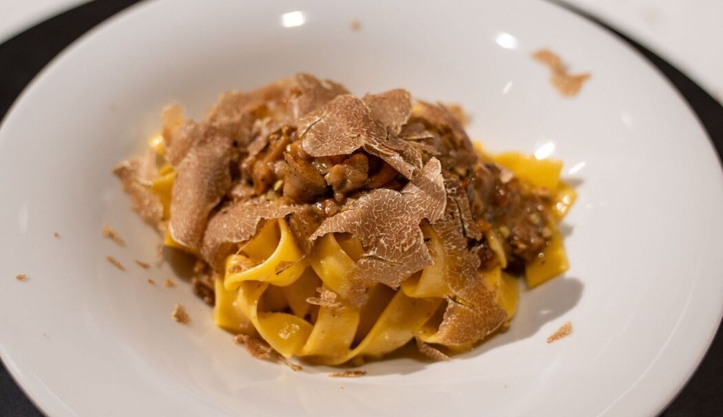 Pasta mit weißem Trüffel