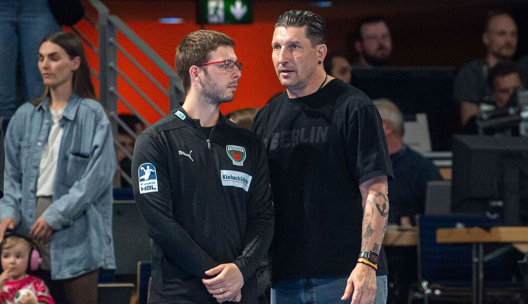 Trainer Jaron Siewert (l.) und Vorstand Sport Stefan Kretzschmar