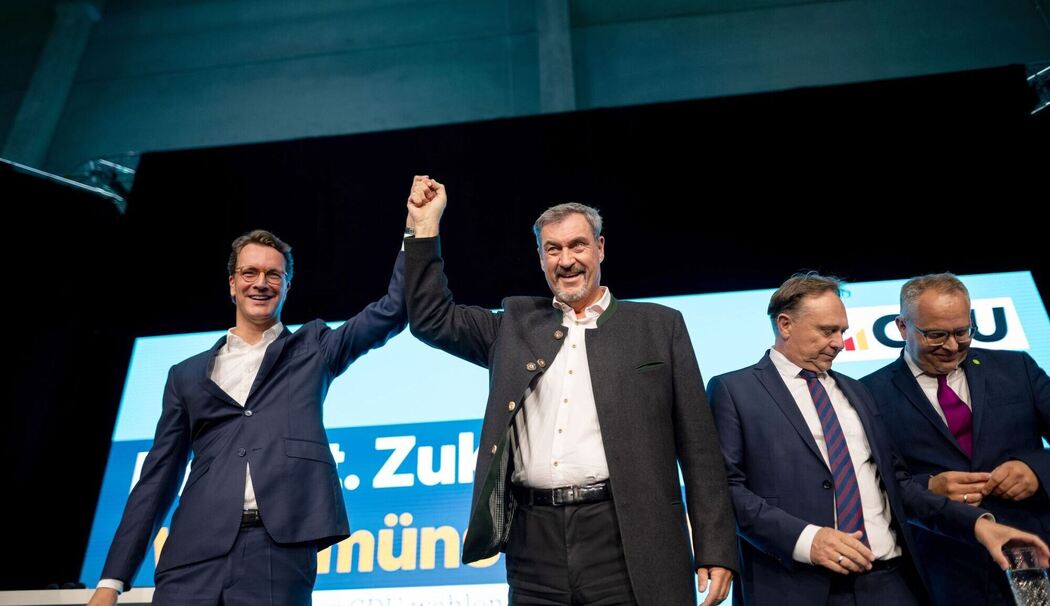 Söder macht Wahlkampf mit Wüst