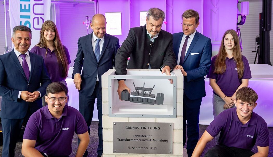 Grundsteinlegung Transformatorenwerk Siemens Energy