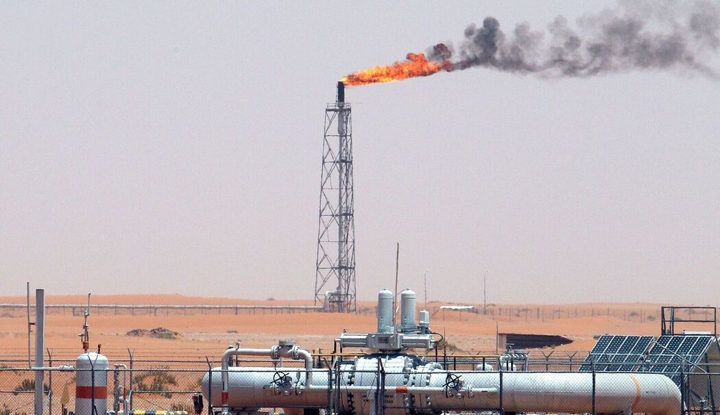 Ölfeld in Saudi-Arabien