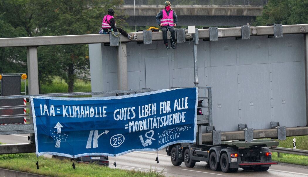 Demonstration gegen die IAA