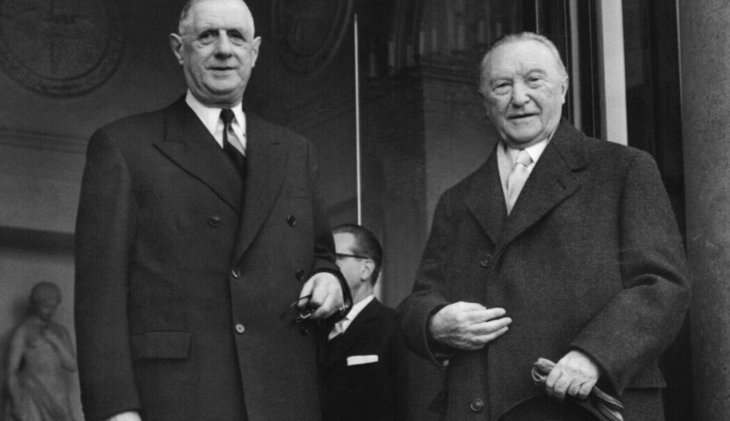 Adenauer zu Treffen mit de Gaulle in Paris