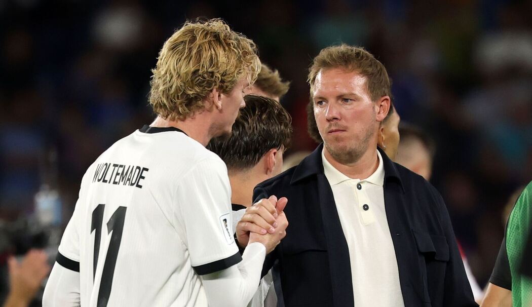 Nick Woltemade und Julian Nagelsmann