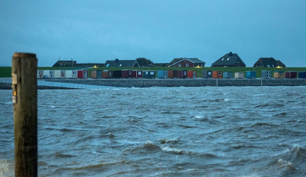 Stürmisches Wetter im Norden - Dagebüll