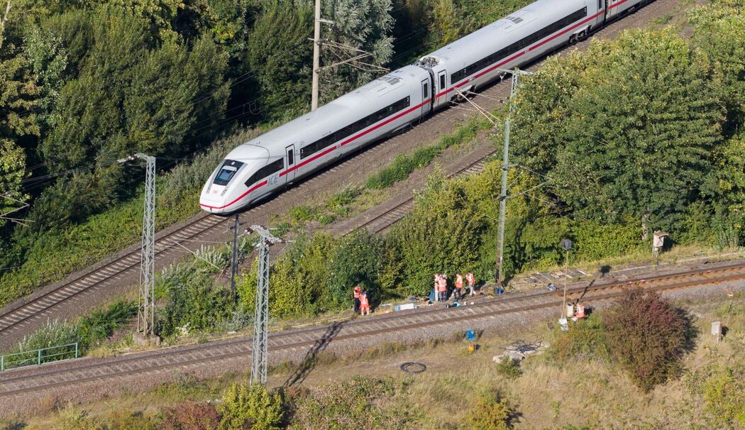 Brand an Bahnstrecke Hannover-Berlin