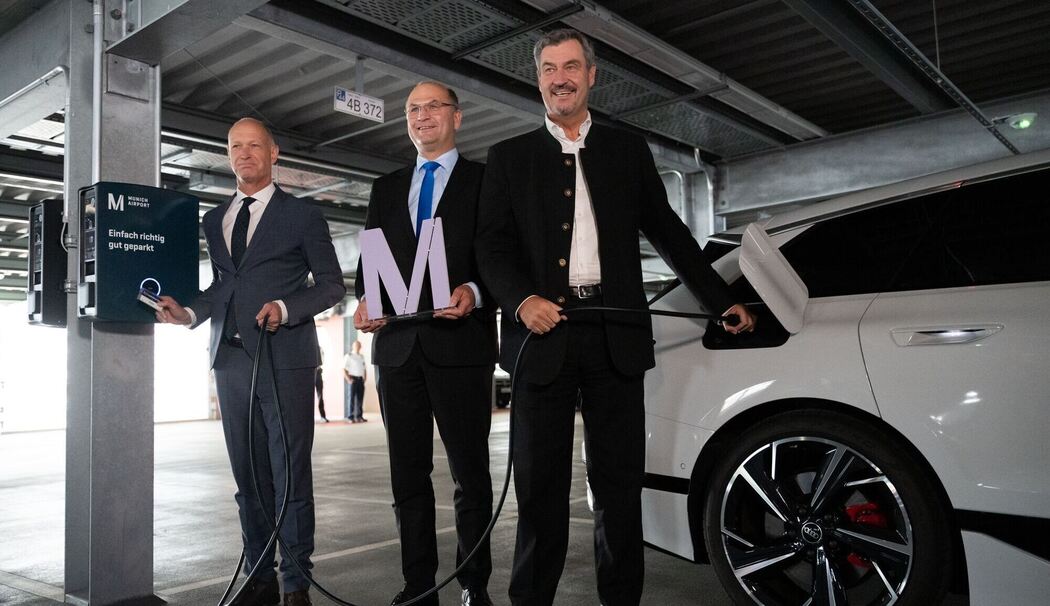 Inbetriebnahme Ladepark für E-Autos in München