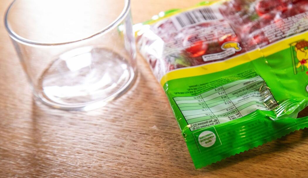 Lifehack Fruchtgummitüte wieder schließen