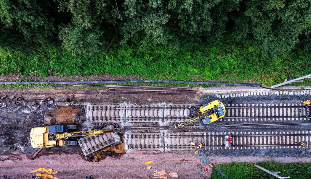Gleiserneuerung bei Bahn-Generalsanierung Berlin-Hamburg