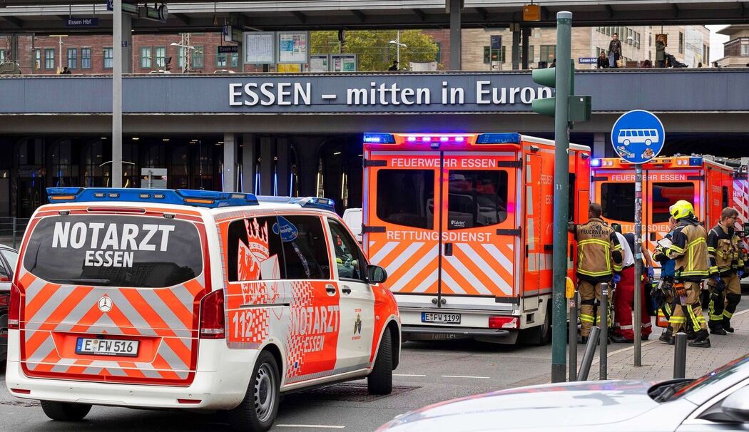Verletzte Personen am Essener Hauptbahnhof