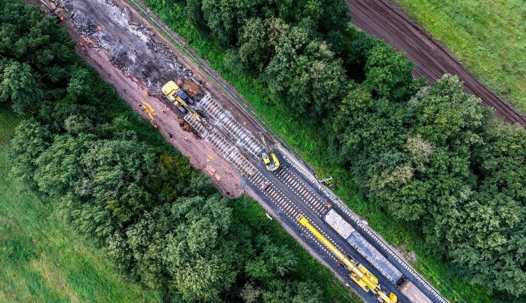 Gleiserneuerung bei Bahn-Generalsanierung Berlin-Hamburg