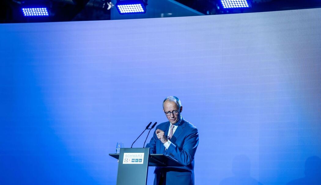 Kanzler Merz beim Schwarz Ecosystem Summit