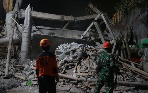 Internat in Indonesien eingestürzt