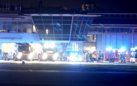 Kabelbrand am Flughafen Stuttgart