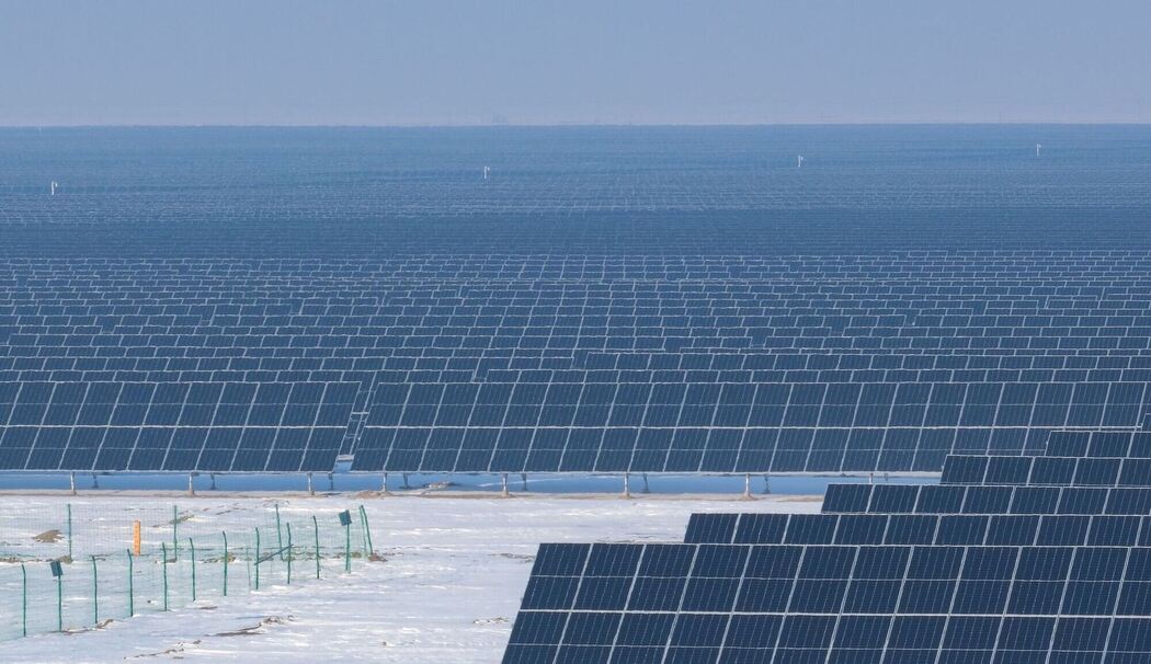 Solarenergie in der Wüste Chinas