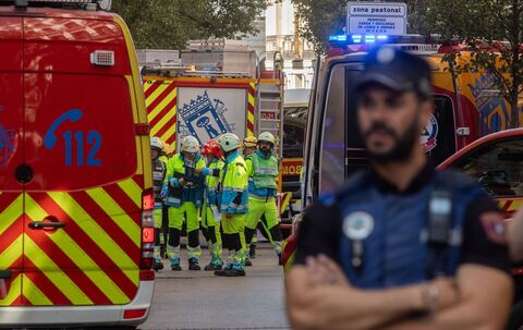 Gebäudeeinsturz in Madrid