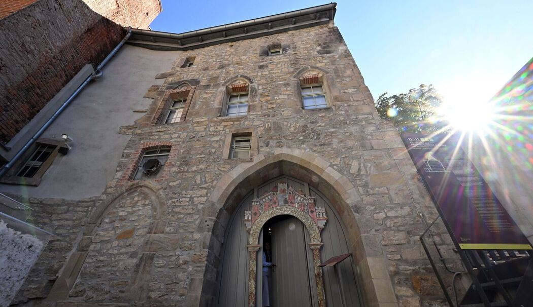 Innenhof der Alten Synagoge in Erfurt