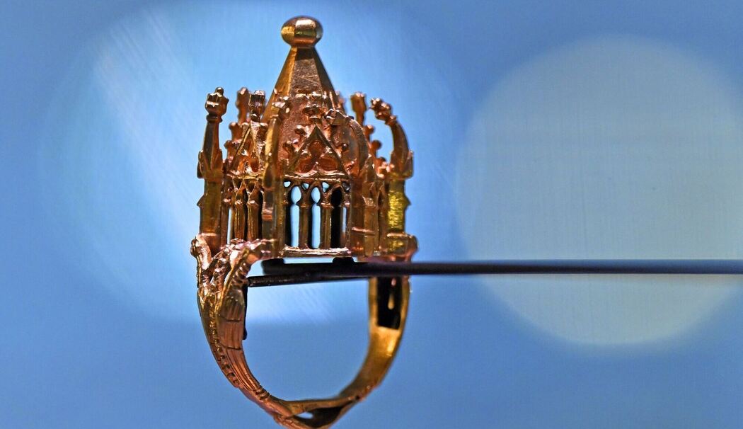 Jüdischer Hochzeitsring aus dem Erfurter Schatz