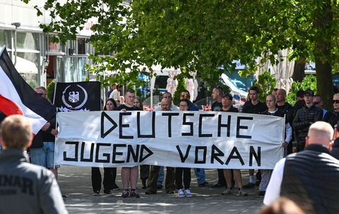 Rechte Gegendemonstration - CSD in Magdeburg