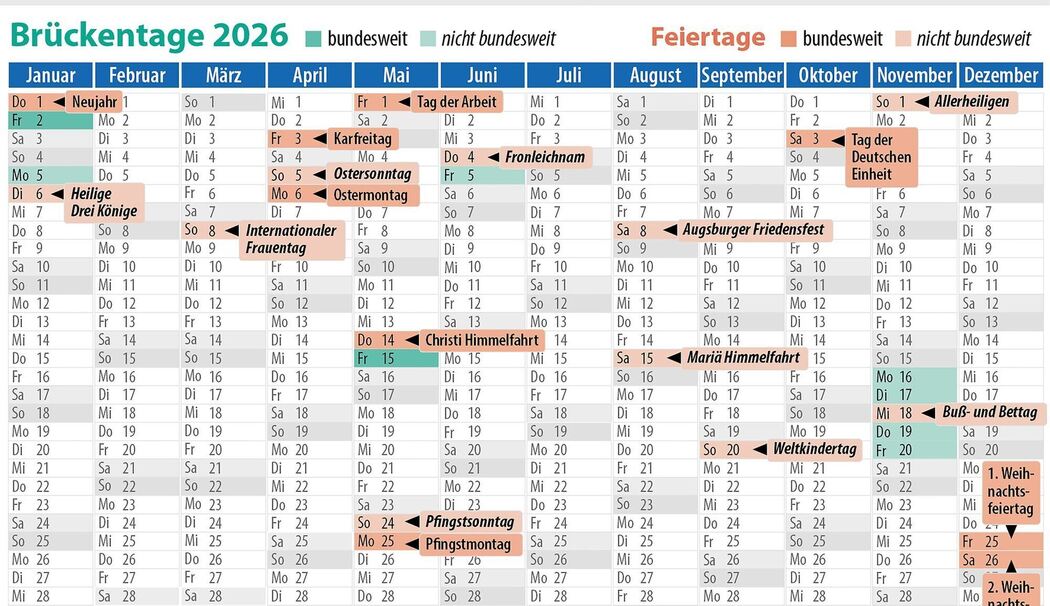 Brückentage 2026