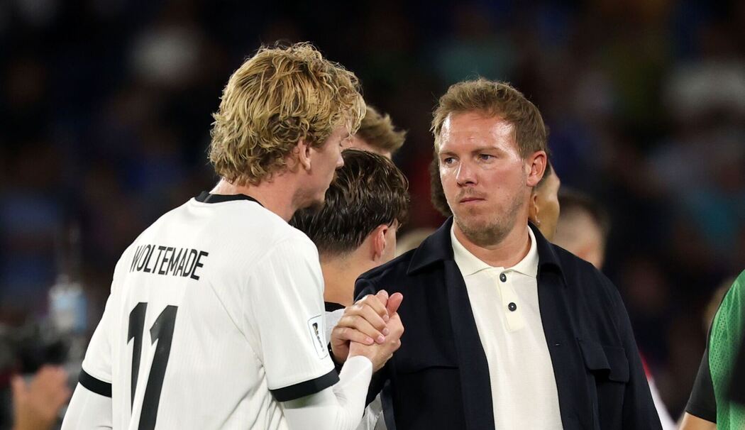 Nick Woltemade und Julian Nagelsmann