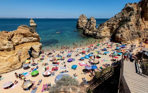 Strandleben an der Algarve